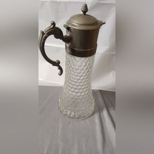 Vintage glass beverage Pitcher